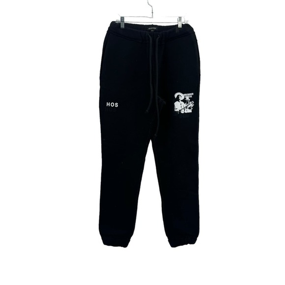 Head Of State Drawstring Jogger Sweatpants Elastic Waist Black Men's Size Small - Picture 5 of 9